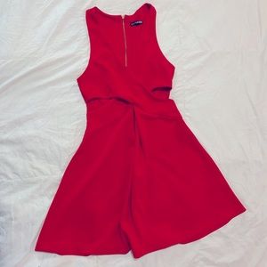 bright Red cocktail dress